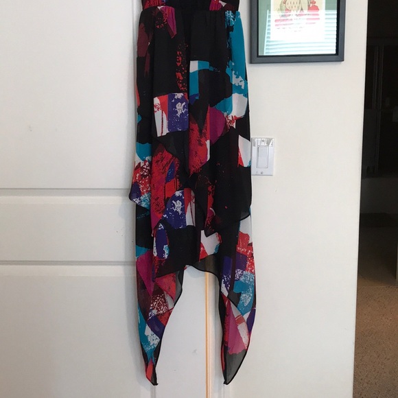 BNWOT LEITH maxi flowy multi a line dress - Picture 2 of 4